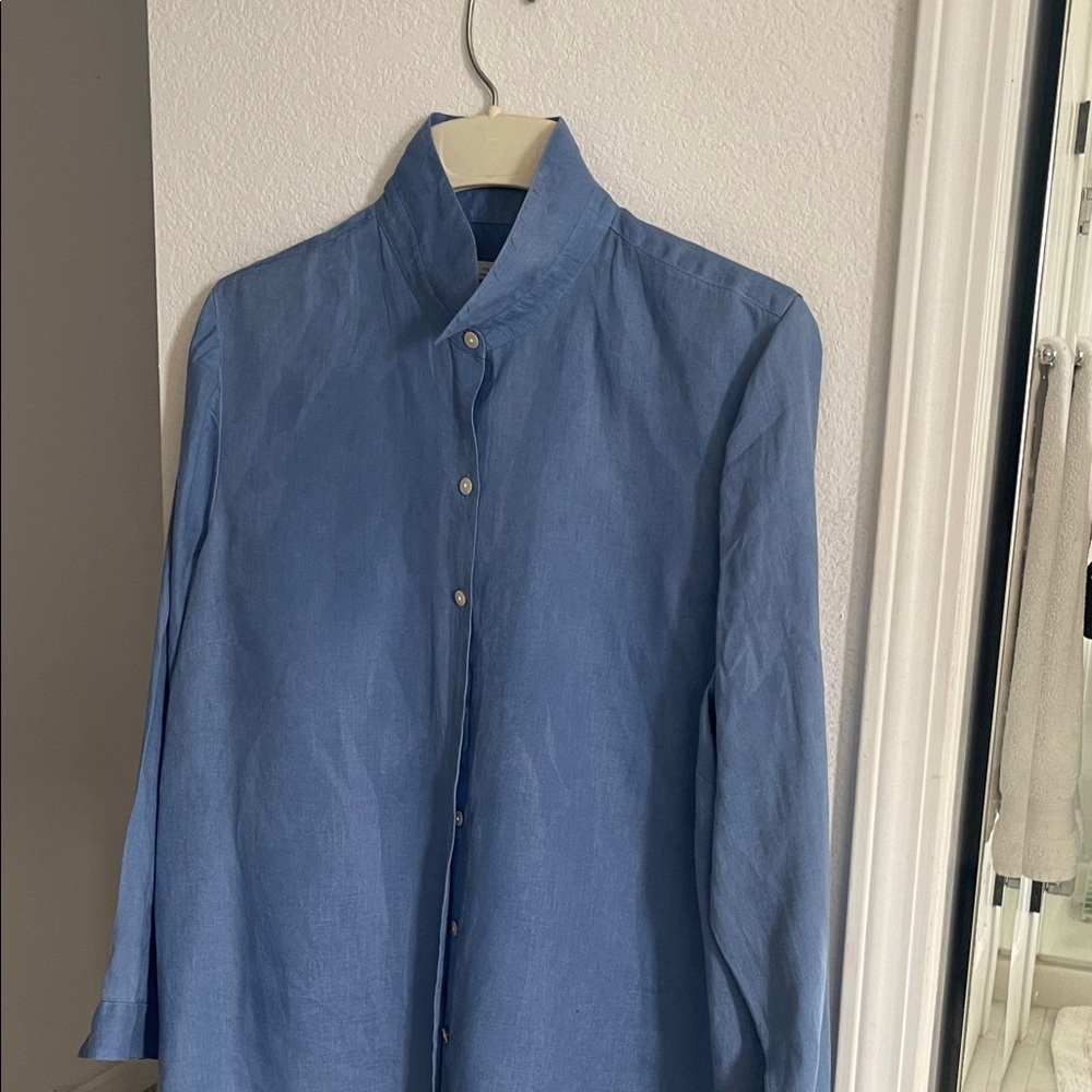 Gorgeous Blue Linen Shirt